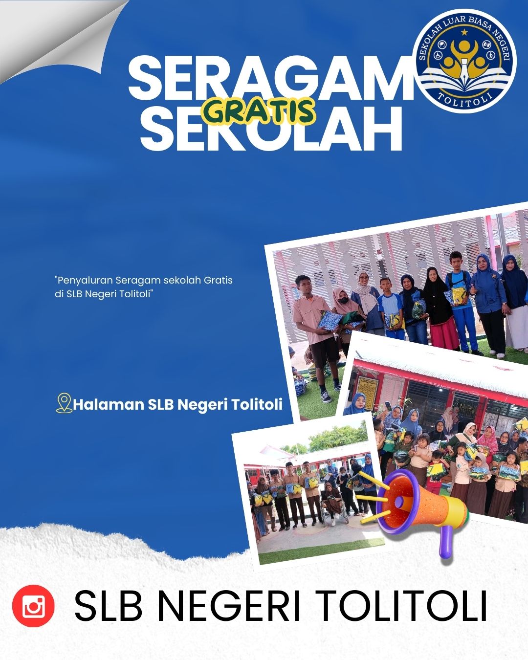 Bantuan Seragam Sekolah Pada SLB Negeri Tolitoli