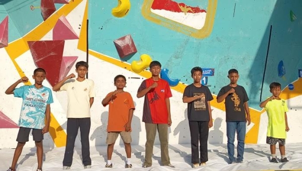 Fadel, Siswa SLB Huntap Tondo Palu Lolos Final KCST Fun Bouldering 2025 di Sigi